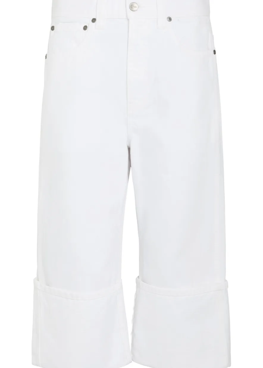 Boyle cuffed wide-leg jeans