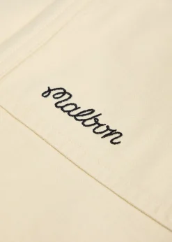 Braxton logo-embroidered cotton trousers