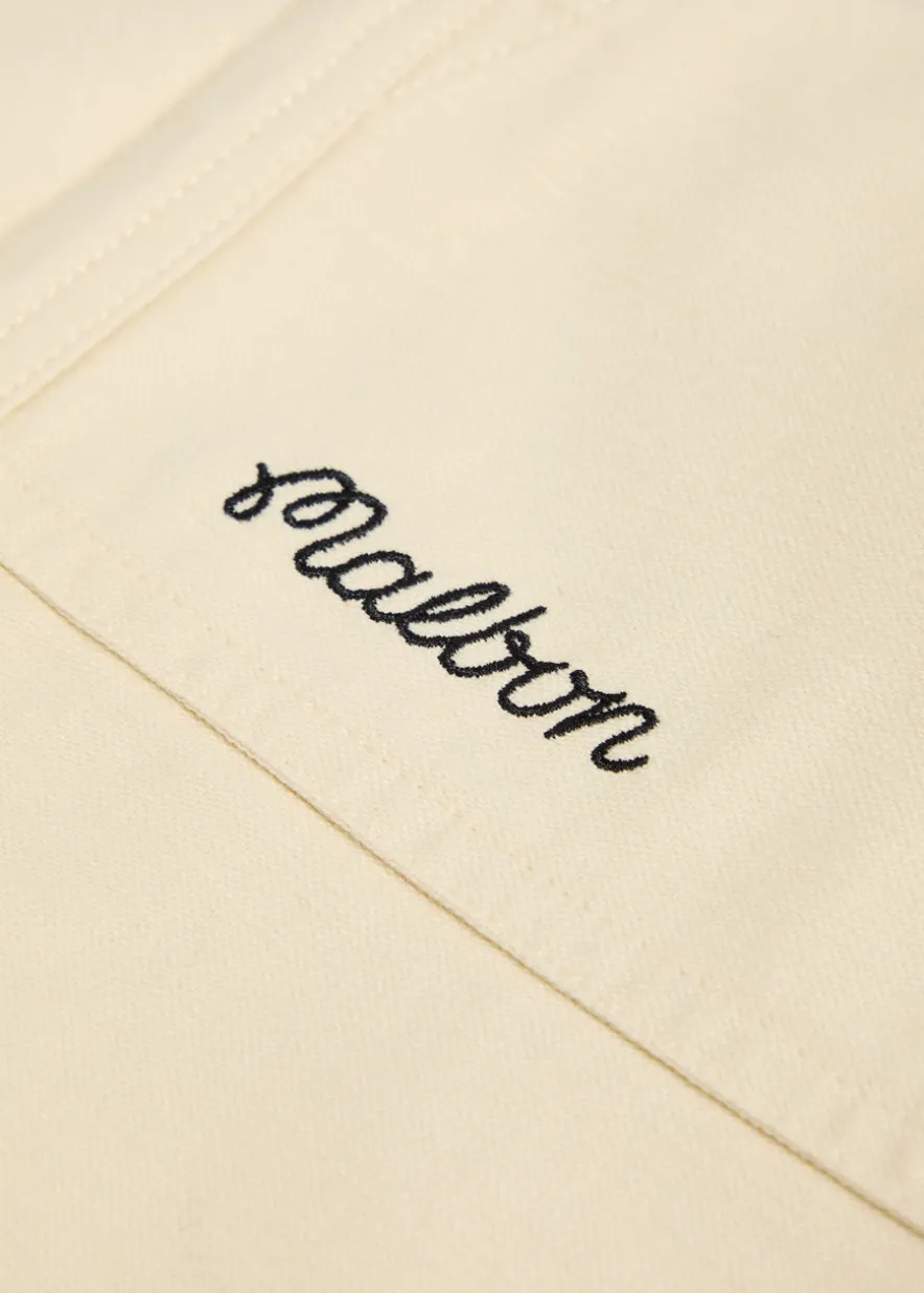 Braxton logo-embroidered cotton trousers