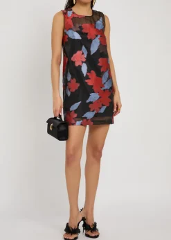 Brea devoré organza mini dress