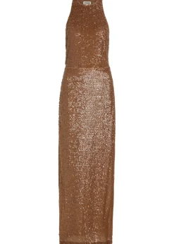 Bree sequin embellished stretch-mesh maxi dress