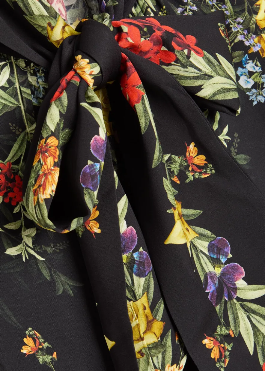Brentley floral-print woven blouse