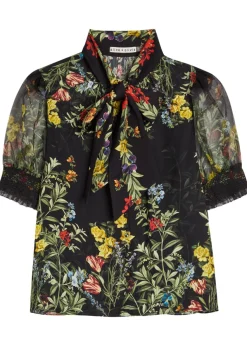 Brentley floral-print woven blouse