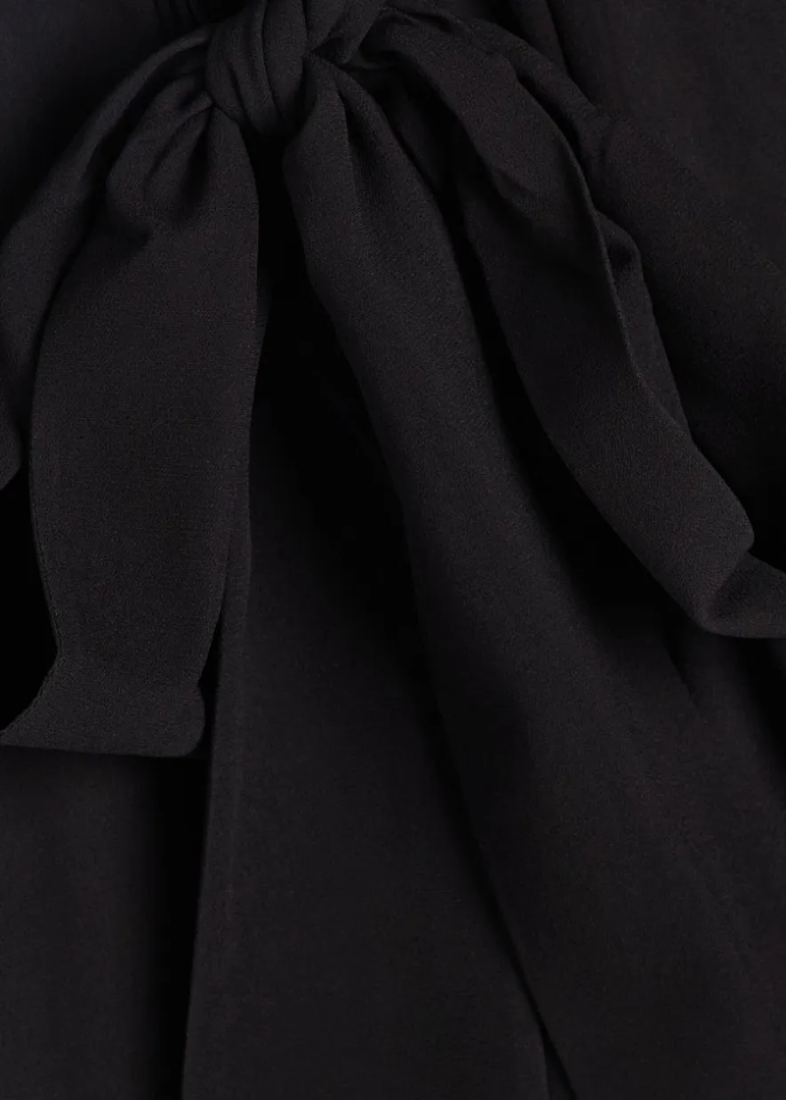 Brentley semi-sheer chiffon blouse
