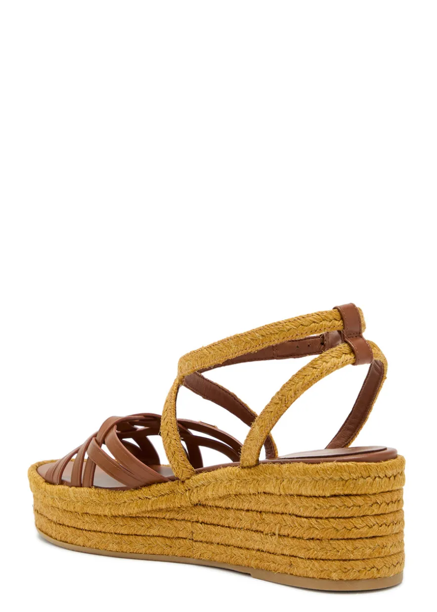 Bribri 45 leather espadrille wedges