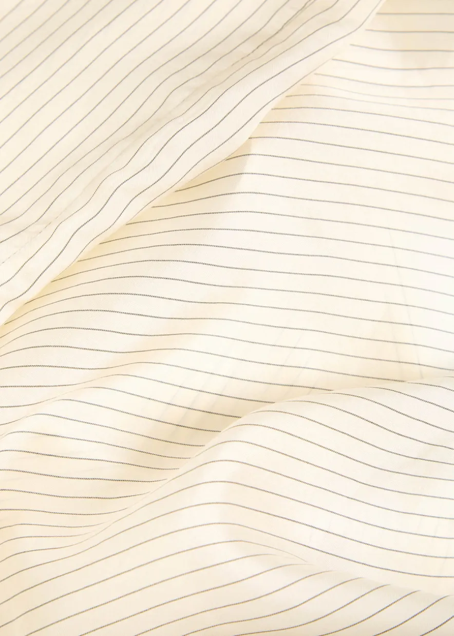 Bridget pinstriped satin shirt