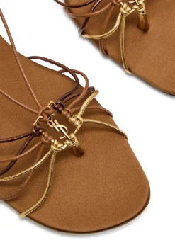 Bridget strappy satin sandals