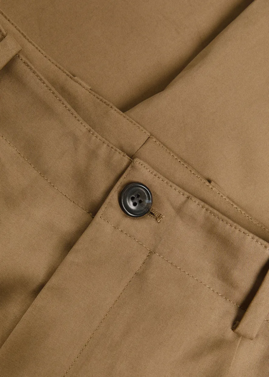 Bridge wide-leg chino trousers