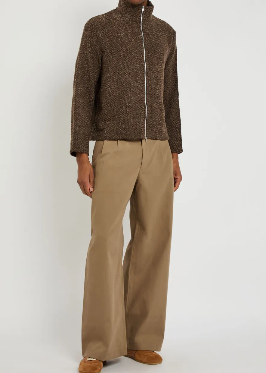 Bridge wide-leg chino trousers
