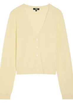 Brioche cashmere cardigan