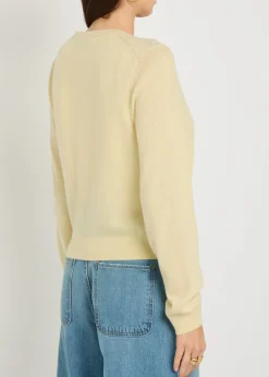 Brioche cashmere cardigan