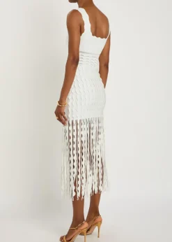 Brionne scalloped knit midi dress