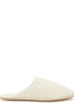 Bristol cashmere bouclé slipper flats