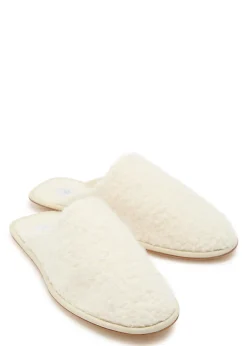Bristol cashmere bouclé slipper flats