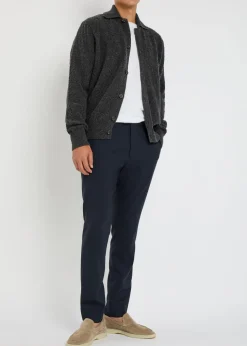 Britten textured-knit wool cardigan