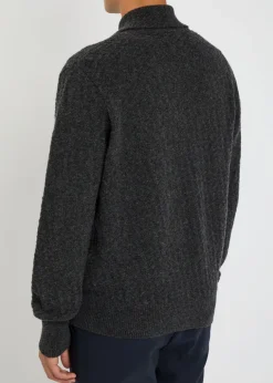 Britten textured-knit wool cardigan