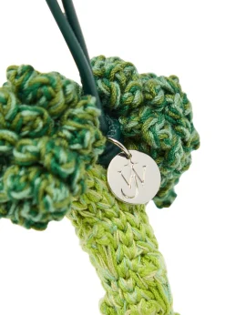 Broccoli crochet cotton-knit charm