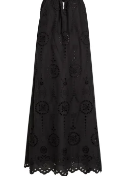 Broderie anglaise cotton midi dress