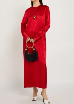 Bruna stretch-silk midi dress