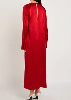 Bruna stretch-silk midi dress