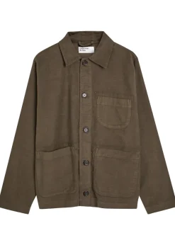 Brushed cotton overshirt