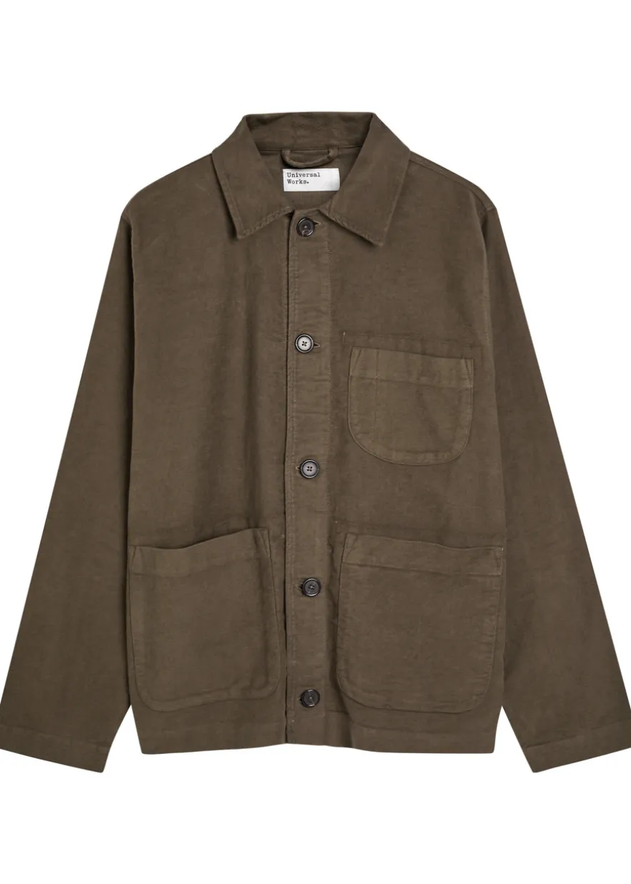 Brushed cotton overshirt