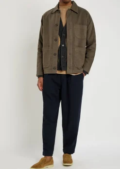 Brushed cotton overshirt