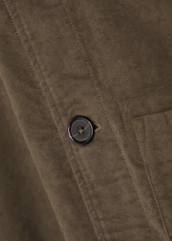 Brushed cotton overshirt
