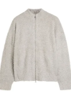 Brushed-knit track jacket