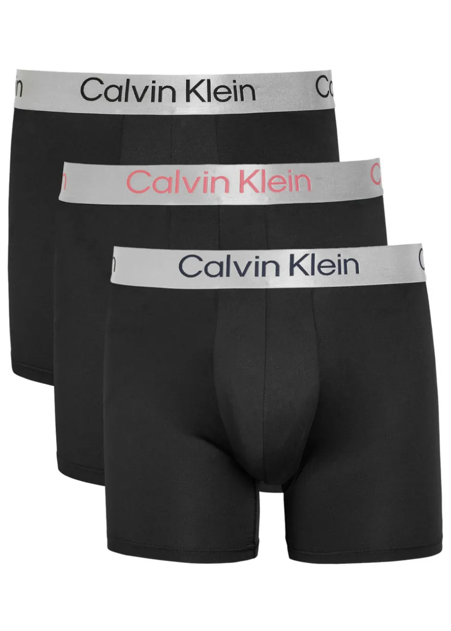 Brushed Microfibre stretch-jersey boxer briefs - set of three