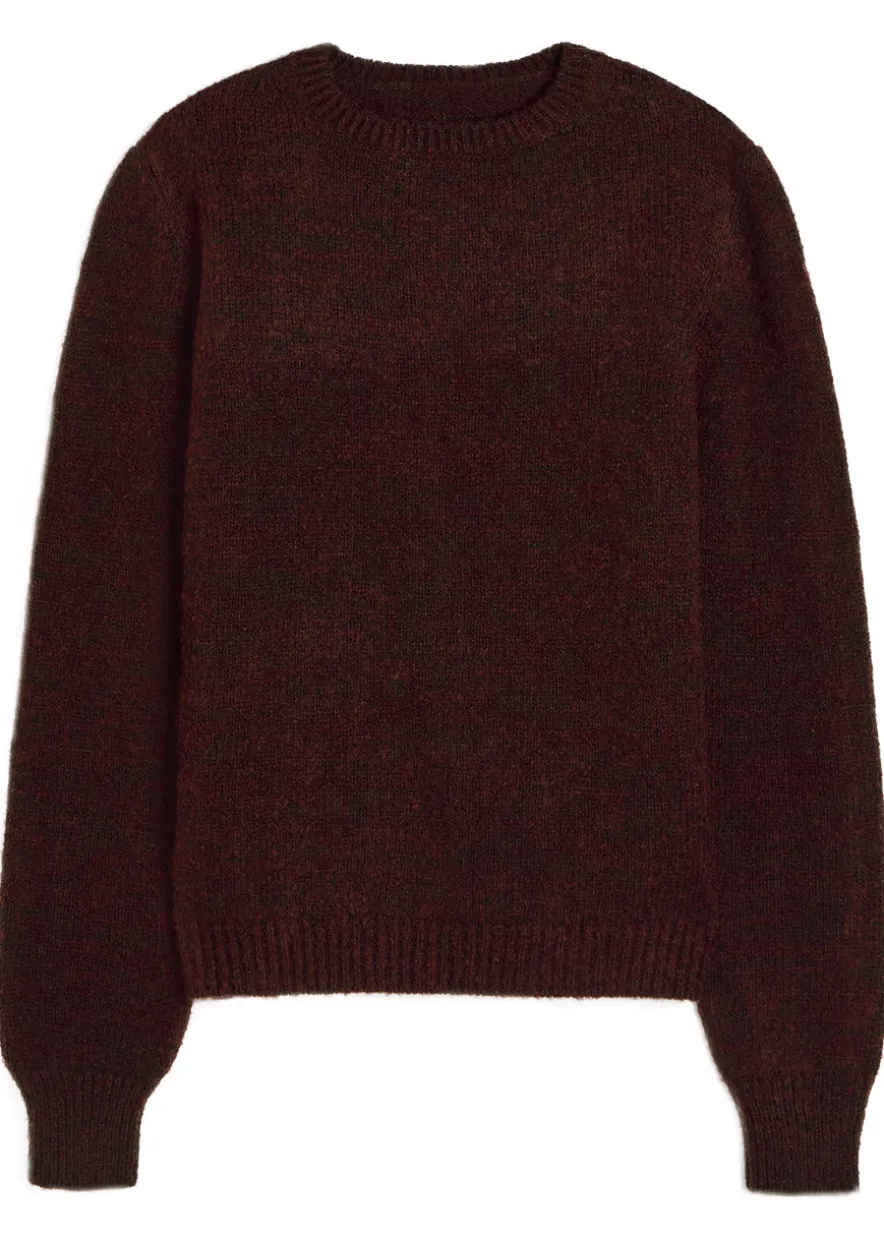 Brushed wool-blend jumper