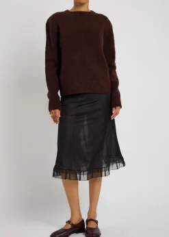 Brushed wool-blend jumper