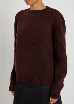 Brushed wool-blend jumper