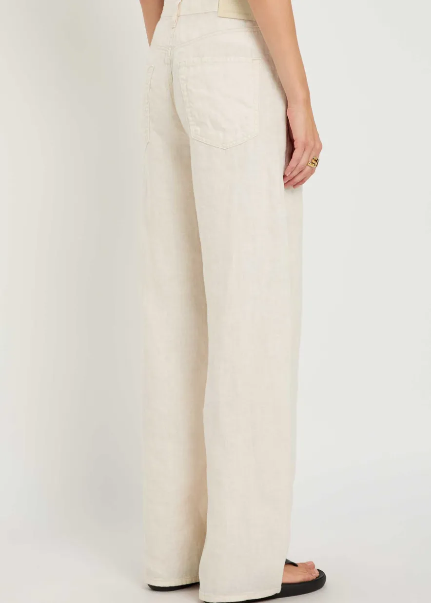 Brynn drawstring linen trousers