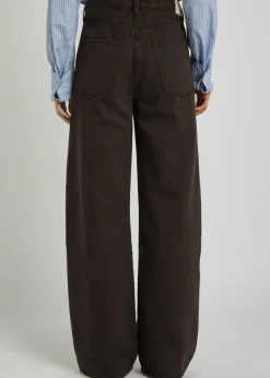 Brynn drawstring wide-leg jeans