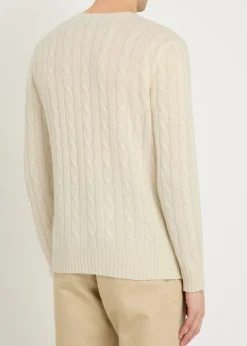 Cable-knit cashmere jumper