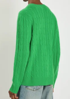 Cable-knit cashmere jumper
