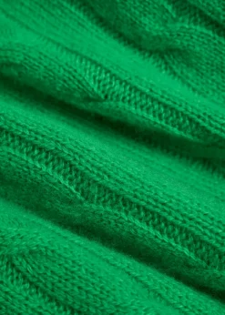 Cable-knit cashmere jumper