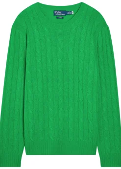 Cable-knit cashmere jumper