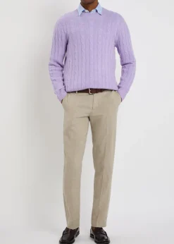 Cable-knit cashmere jumper
