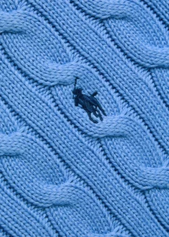 Cable-knit cotton cardigan