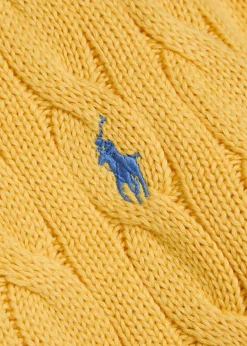 Cable-knit cotton cardigan