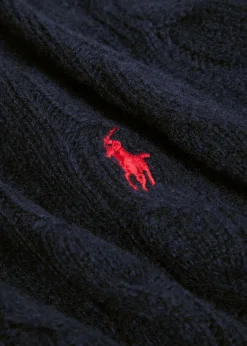 Cable-knit wool and cashmere-blend jumper