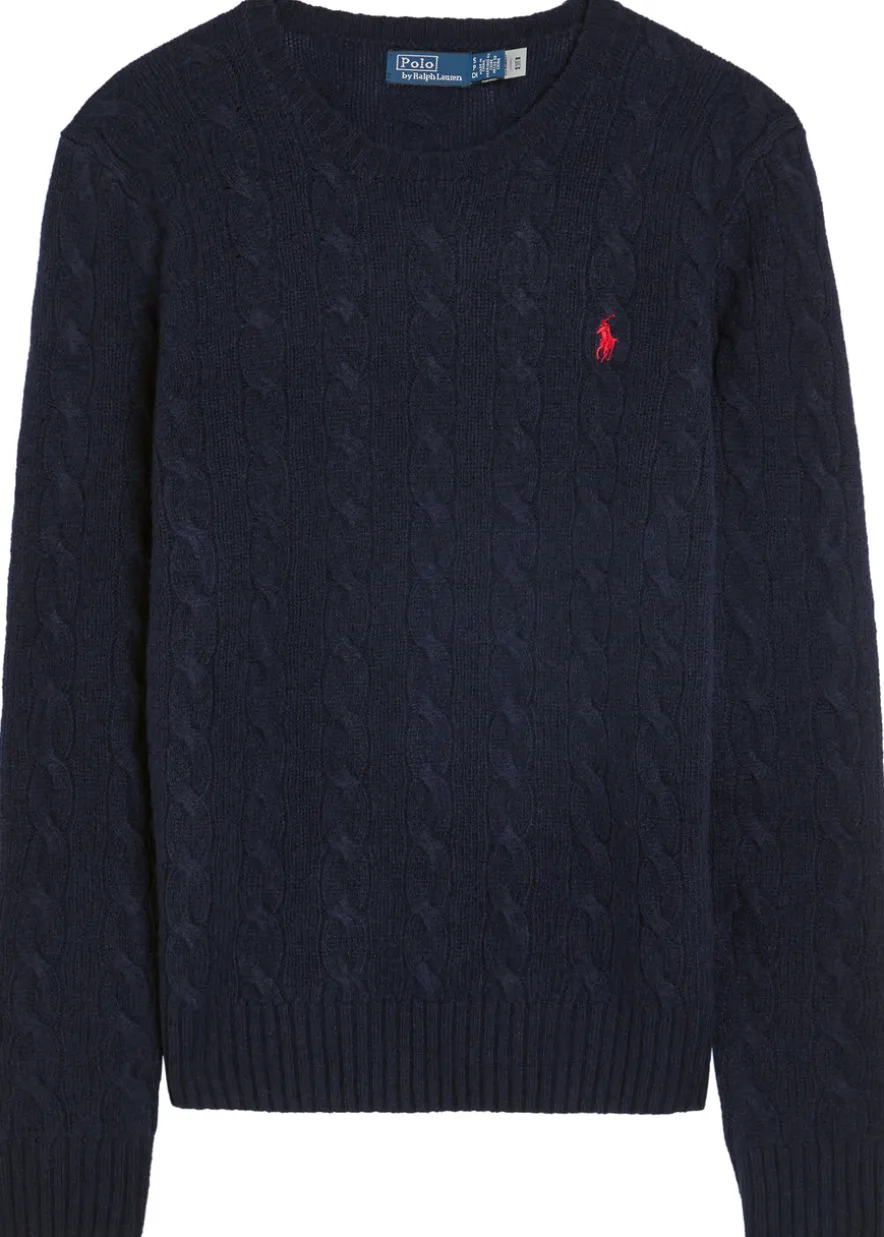 Cable-knit wool and cashmere-blend jumper