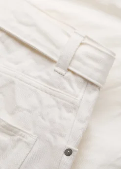 Cahun belted tapered-leg jeans