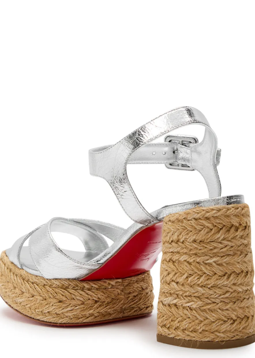 Calakala 85 metallic leather espadrille sandals