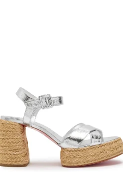 Calakala 85 metallic leather espadrille sandals