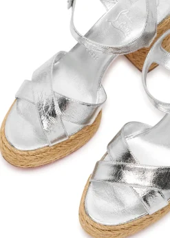 Calakala 85 metallic leather espadrille sandals