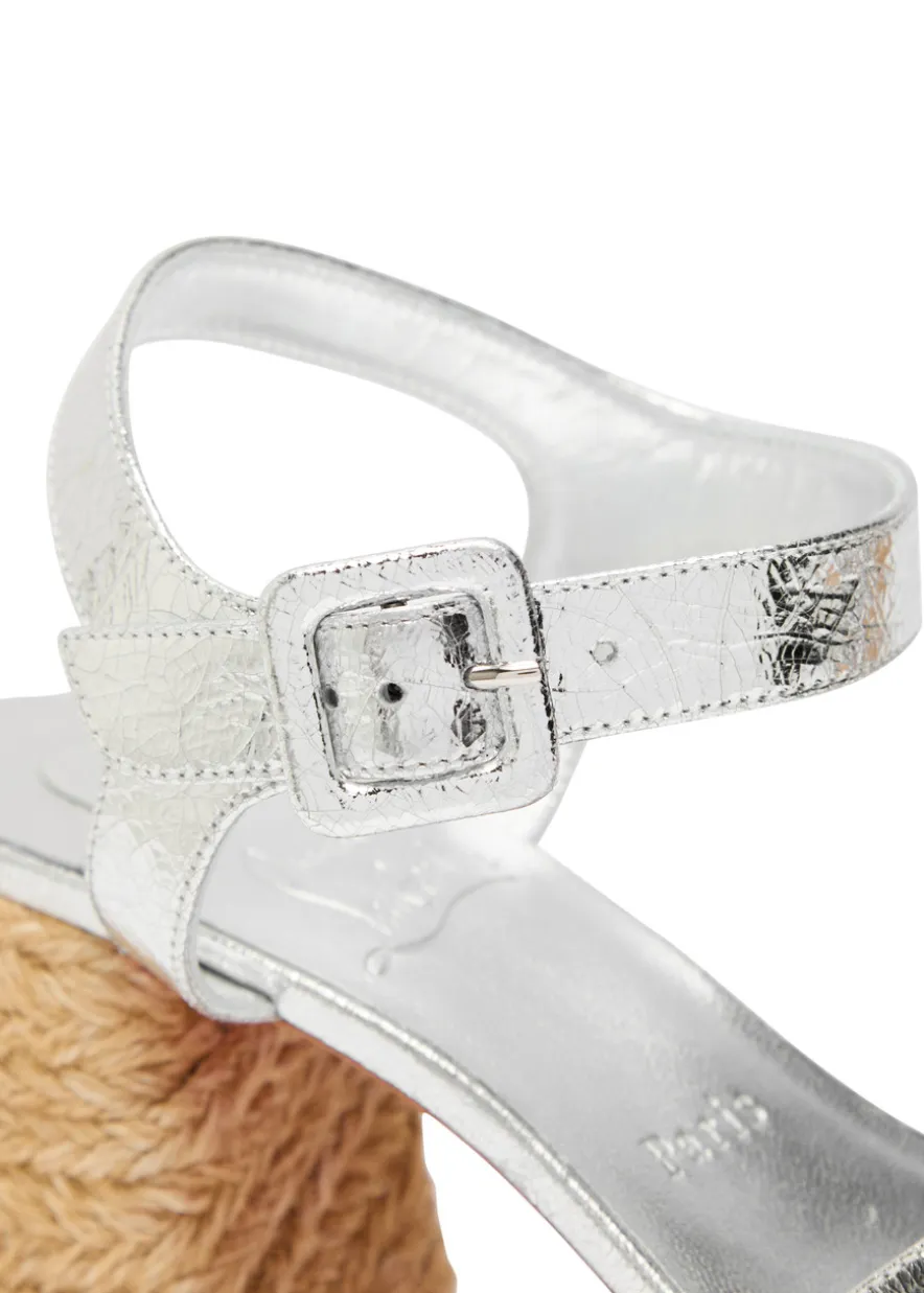 Calakala 85 metallic leather espadrille sandals
