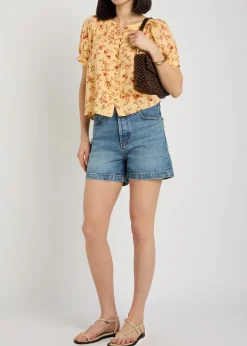 Calia floral-print voile blouse